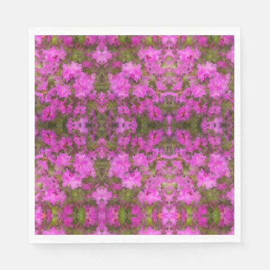 50 papieren servetten Paarse Rhododendron (Voorkant)