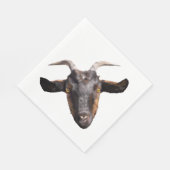 50 Papieren servetten - Zwart & Bruin Geit (Hoek)