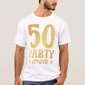 50-partijenbemanningen 50e geboorte-Mannen T-shirt (Voorkant)