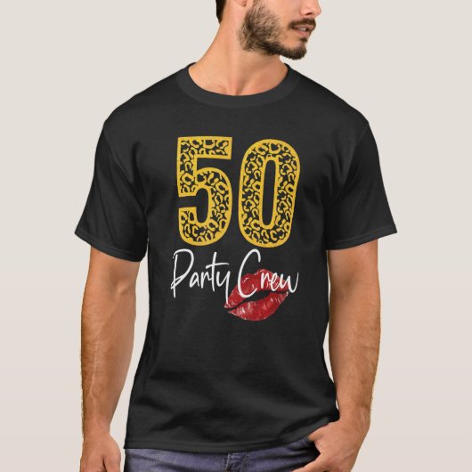 50-partijenbemanningen Drink bier 50 jaar Happy Bi T-shirt (Voorkant)