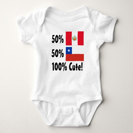 50% Peruaanse 50% Chileense 100% Cute Romper (Voorkant)