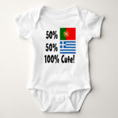 50% Portugees 50% Grieks 100% klap Romper (Voorkant)