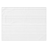 50 procent grijs instripe op 1 inch witte streep tafelkleed (Voorkant (Horizontaal))