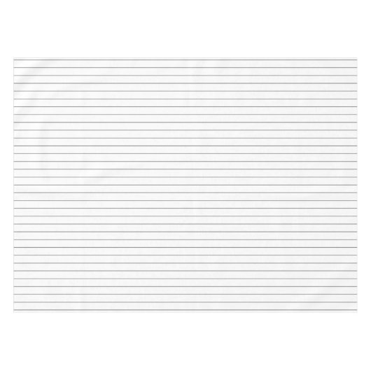 50 procent grijs instripe op 1 inch witte streep tafelkleed (Voorkant (Horizontaal))