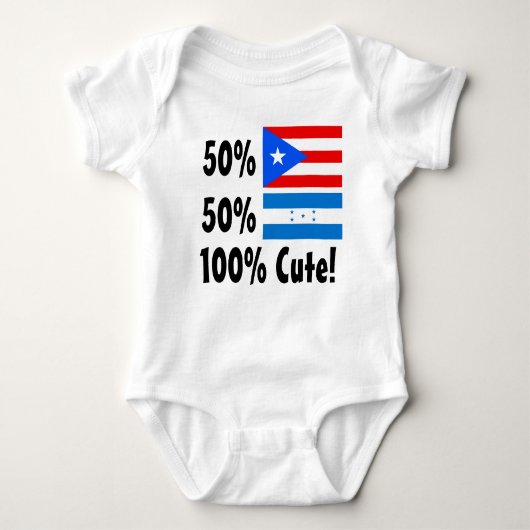 50% Puerto Rican 50% Honduran 100% Cute Romper (Voorkant)