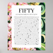 50 Redenen die we van je houden Poster (Voorkant)