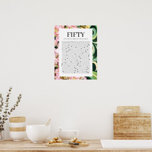 50 Redenen die we van je houden Poster (Keuken)