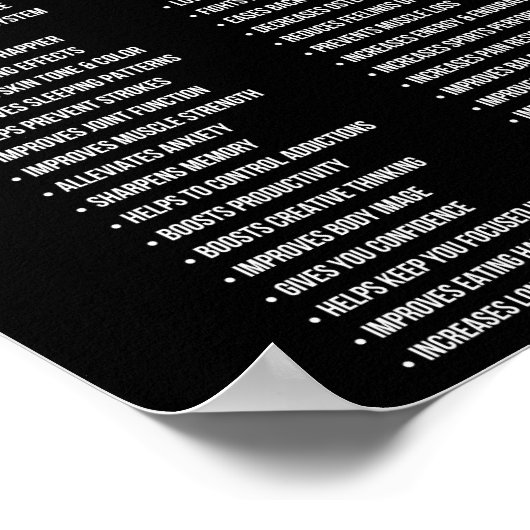 50 redenen om te trainen poster (Hoek)