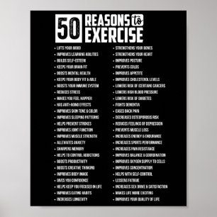50 redenen om te trainen poster