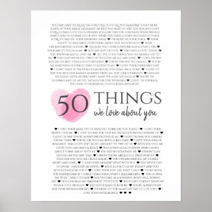 50 redenen waarom ik van je hou poster