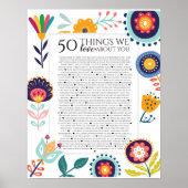 50 redenen waarom we van je houden, 45 Redenen, 60 Poster (Voorkant)