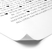 50 redenen waarom we van je houden gouden bruiloft poster (Hoek)