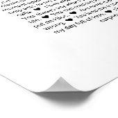 50 redenen waarom we van je houden huwelijksbeloft poster (Hoek)