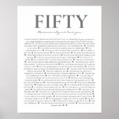 50 redenen waarom we van je houden trouwlust vow v poster (Voorkant)