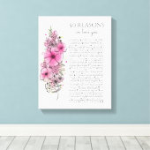 50 redenen waarom we van je tattoo-cadeau houden canvas afdruk (Insitu (Houten vloer))