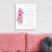 50 redenen waarom we van je tattoo-cadeau houden canvas afdruk (Insitu (Woonkamer))