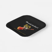 50 Rocks Cool 50ste verjaardagsfeestje Papieren Bordje (Gebogen)