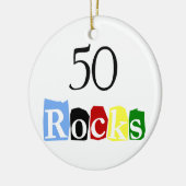 50 Rocks Keramisch Ornament (Links)