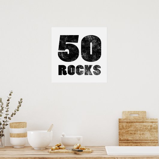 50 Rocks Poster (Keuken)