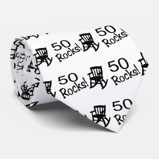 50 Rocks (Rocker) Stropdas (Opgerold)