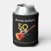 50 Rocks Verjaardagsfeest voor Hem Blikjeskoeler (Blikje Voorkant)