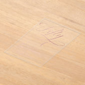 50 Roos Gold Script Black 50e verjaardag Acryl Uitnodigingen (Laagn)