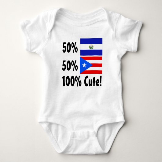 50% Saldavoraan 50% Puerto Rico 100% Cute Romper (Voorkant)