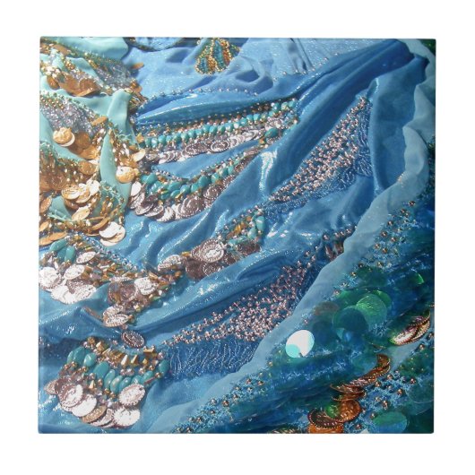 50 Schaduwen van Turquoise Tegeltje (Voorkant)