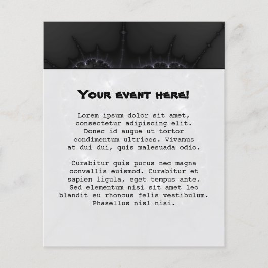 50 Shades Of Grey - Fractale Kunst Flyer (Voorkant)