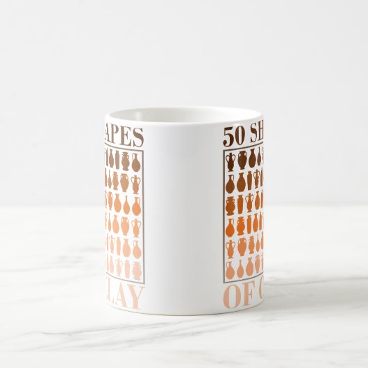 50 Shapes Of Clay - Pottery Fan Koffiemok (Center)
