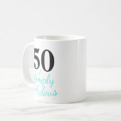 50 & Simply Fabulous Koffiemok (Voorkant links)