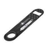 50 State en Betsy Ross American Flag en Cannon Speed Flessenopener (Voorkant Gekanteld)