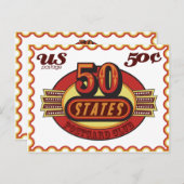 50 staten briefkaart club (Voorkant / Achterkant)