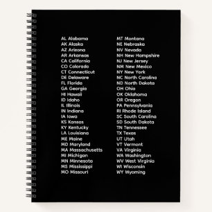 50 staten spiraalnotitieboek notitieboek