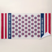 50 Staten van Amerika Verenigde Staten Strandlaken (Voorkant)