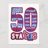 50 STATEN VS BRIEFKAART (Voorkant)