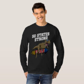 50 States Strong Patriotic American Patriotism USA T-shirt (Voorkant volledig)