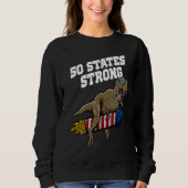 50 States Strong Patriotic American Patriotism USA Trui (Voorkant)