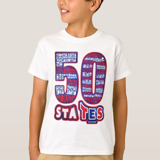 50 STATES USA T-SHIRT (Voorkant)