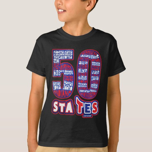 50 STATES USA T-SHIRT (Voorkant)