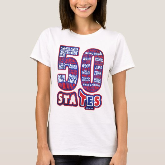 50 STATES USA T-SHIRT (Voorkant)