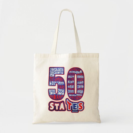 50 STATES USA TOTE BAG (Voorkant)