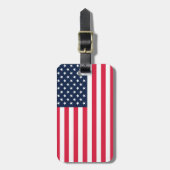 50-sterren Amerikaanse vlag: oude glorie sterren e Bagagelabel (Voorkant verticaal)