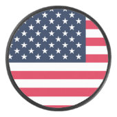 50-sterren Amerikaanse vlag: oude glorie sterren e Hockey Puck (Voorkant)