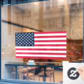 50-sterren Amerikaanse vlag: oude glorie sterren e Raamsticker (Cafe Raam)
