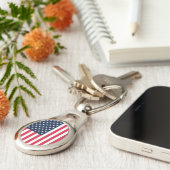 50-sterren Amerikaanse vlag: oude glorie sterren e Sleutelhanger (Zijkant)