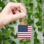 50-sterren Amerikaanse vlag: oude glorie sterren e Sleutelhanger (Hand)