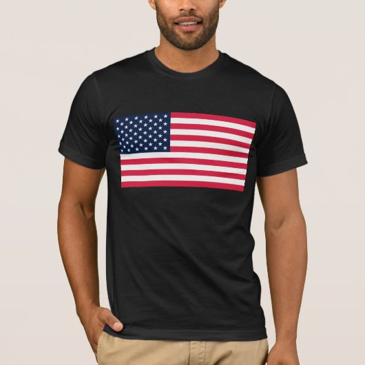 50-sterren Amerikaanse vlag: oude glorie sterren e T-shirt (Voorkant)