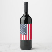 50-sterren Amerikaanse vlag: oude glorie sterren e Wijn Etiket (Voorkant)