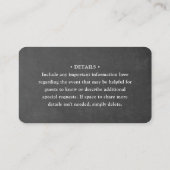 50 stuks QR RSVP & Details schoolbord bijlage Visitekaartje (Achterkant)